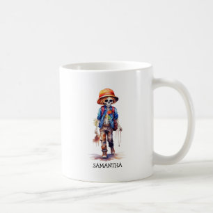 Taza De Café Espeluznante Pero Cute Niño Zombie - Adorable Maca