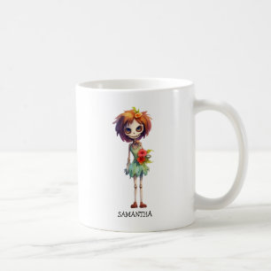 Taza De Café Espeluznante pero lindo niño zombi - macabro adora