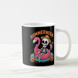 Taza De Café Espeluznante Summerween Skeleton esperando el hemi