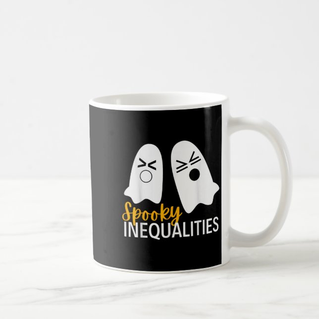 Taza De Café Espeluznantes desigualdades fantasma Funny Hallowe (Derecha)