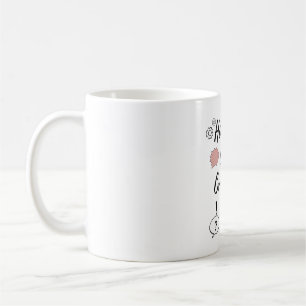 Taza De Café Espera, déjenme sobrepensar este Funny Minimalista