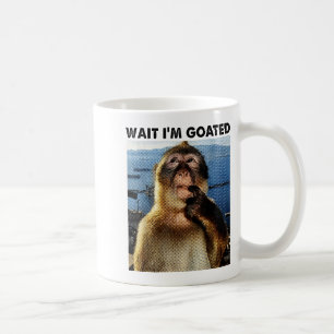 Taza De Café Espera, estoy consagrado Y2k Mono divertido pensan