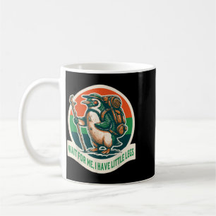 Taza De Café Espera, Tengo Piernas Pequeñas Pingüino Senderismo