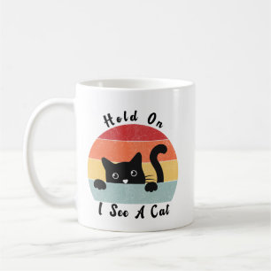 Taza De Café Espera, Veo Un Gato Gracioso.