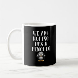 Taza De Café Esperamos que sea un pingüino Mujer embarazada div