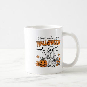 Taza De Café Esperando A Halloween Ghost Spooky Summer Vac