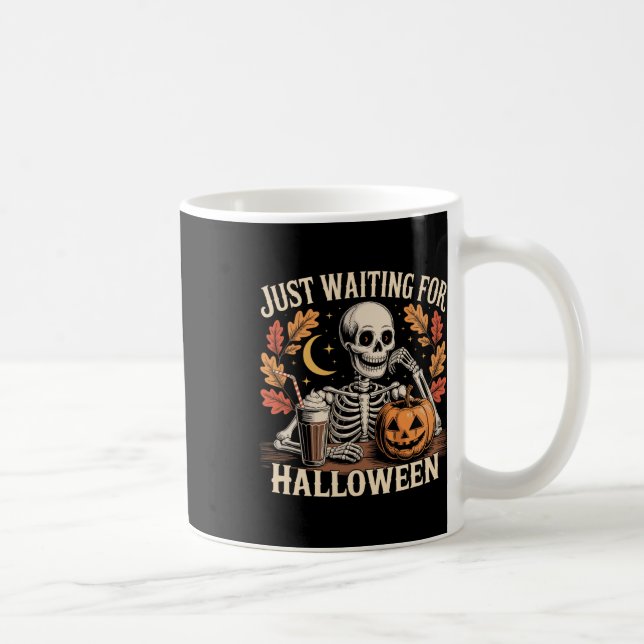 Taza De Café Esperando El Summerween Gracioso (Derecha)