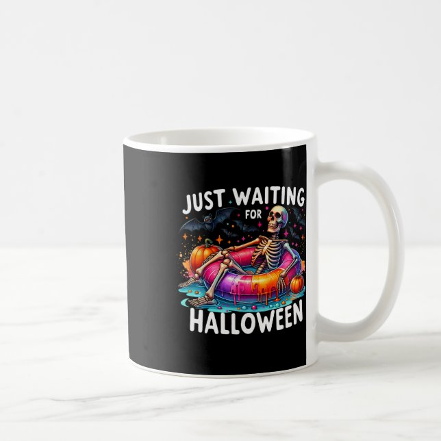 Taza De Café Esperando Halloween 1 (Derecha)