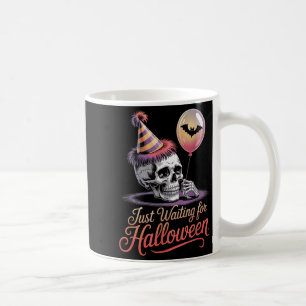 Taza De Café Esperando Halloween Funny Cita S De Halloween