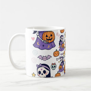 Taza De Café Esperando un pequeño Boo Esqueleto embarazada Hall