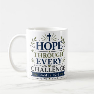 Taza De Café Esperanza a través de cada desafío Cita de esperan