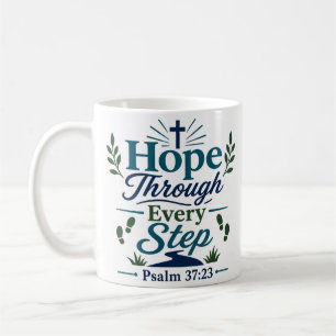 Taza De Café Esperanza a través de cada paso Cita de esperanza