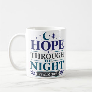 Taza De Café Esperanza a través de la noche cita cristiana de e