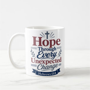 Taza De Café Esperanza a través del versículo bíblico de cambio