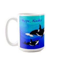Esperanza, Alaska Orcas - 15 oz. Combo Mug