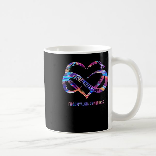 Taza De Café Esperanza Amor Fibromialgia Conciencia 2 (Derecha)