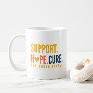 Taza De Café esperanza de apoyo al cáncer infantil Mug