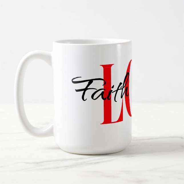 Taza De Café Esperanza de fe amor (Izquierda)