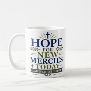 Taza De Café Esperanza de Nuevas Misericordias Hoy Versículo Bí
