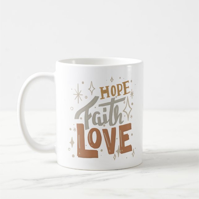 Taza De Café esperanza fe amor (Izquierda)