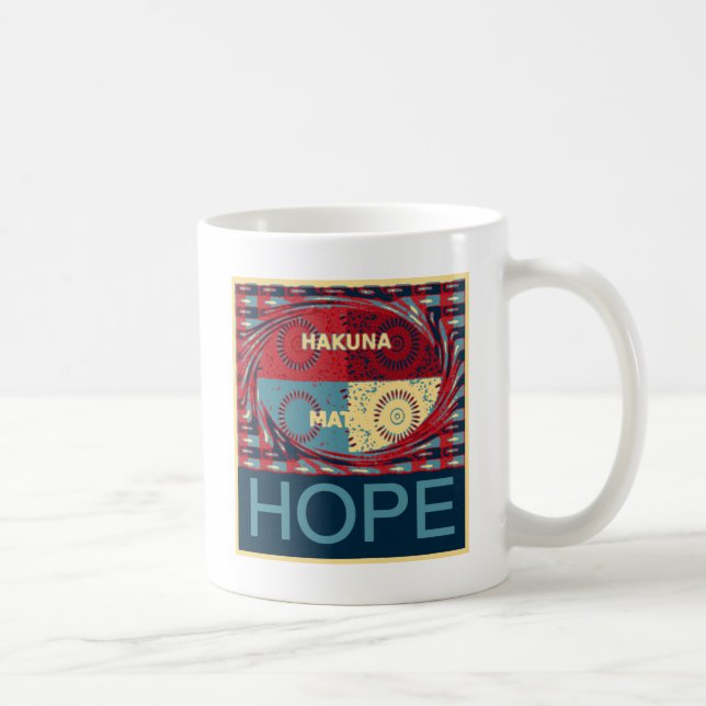 Taza De Café Esperanza Hakunamatata Bonito vector de energía In (Derecha)