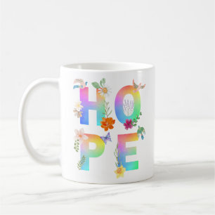 Taza De Café Esperanza Inspiradora artística positiva motivacio