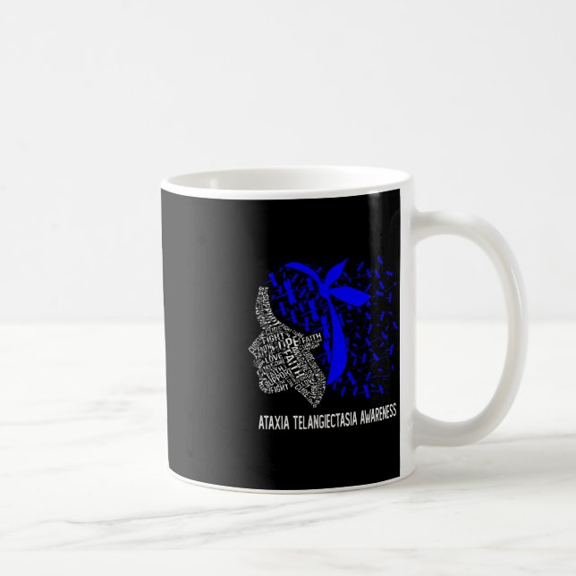 Taza De Café Esperanza Lucha contra la Telangiectasia Ataxia Co (Derecha)
