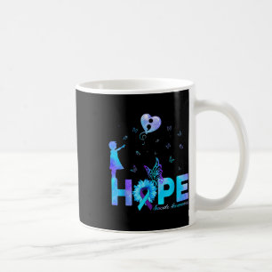 Taza De Café Esperanza Mariposa Sunflower Suicidio Prevención A