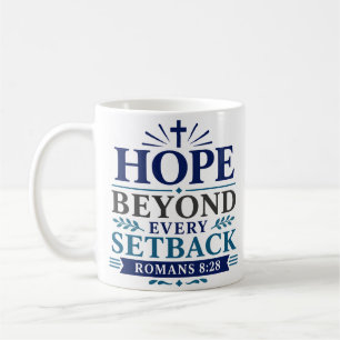 Taza De Café Esperanza Más Allá de Cada Contratiempo Fe Cristia