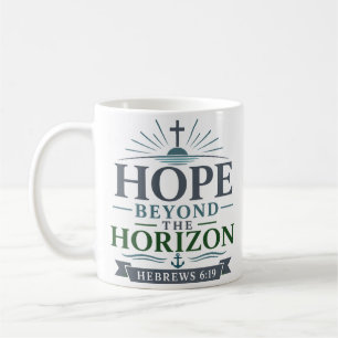 Taza De Café Esperanza más allá del horizonte Cita devocional e