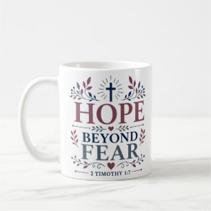 Taza De Café Esperanza Más Allá del Miedo Cita Diaria de Fe Cri