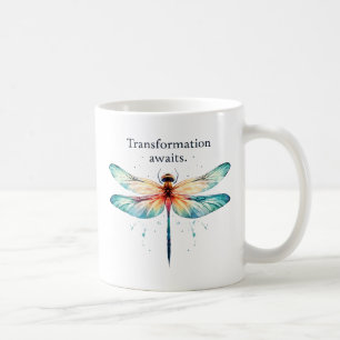 Taza De Café Esperanzas de transformación - Dragonfly artístico