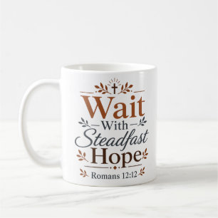 Taza De Café Esperar con esperanza firme: estímulo bíblico
