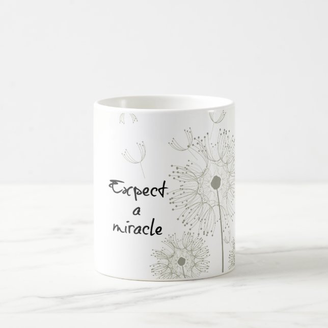Taza De Café Esperar un milagro Inspirador (Centro)