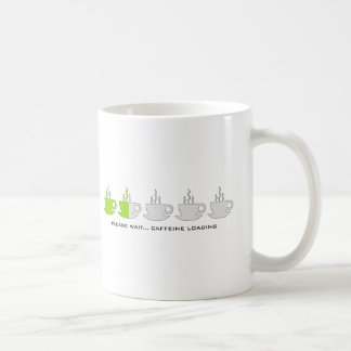 Taza De Café Espere por favor… Cargamento del cafeína
