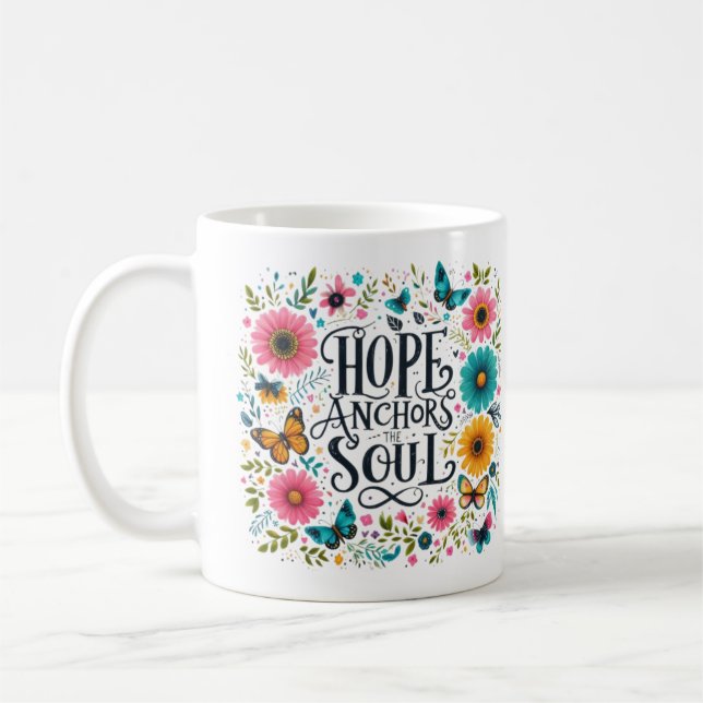Taza De Café Espero Que Ancla El Alma (Izquierda)