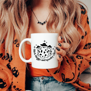 Taza De Café Espesos y vibraciones estremecedoras Halloween