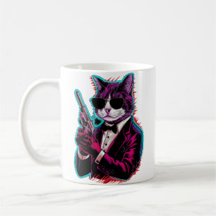 Taza De Café Espía de gato de Guay retro