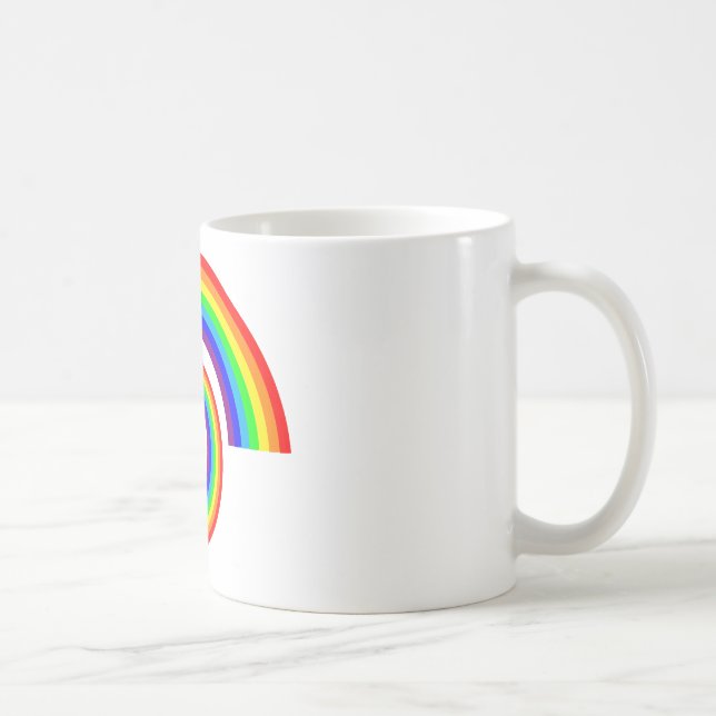 Taza De Café Espiral de Arcoíris (Derecha)