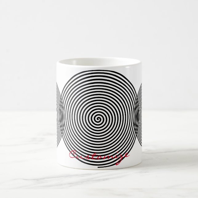 Taza De Café Espiral de hipnosis redonda Thunder_Cove (Centro)