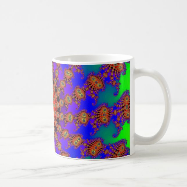 Taza De Café Espiral del arco iris, densamente (taza) (Derecha)