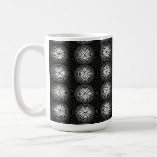 Taza De Café Espiral negra y blanca