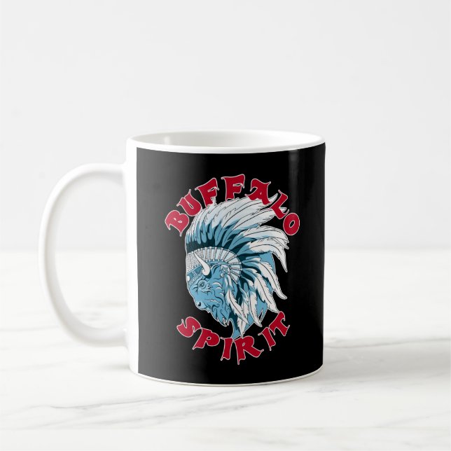 Taza De Café Espíritu animal búfalo (Izquierda)