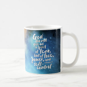 Taza De Café Espíritu de Amor de DIOS - SIN MIEDO - PODER Versí