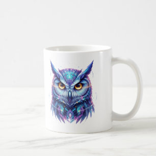 Taza De Café Espíritu de Búho Cuántico de Sabiduría