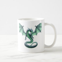 Taza De Café Espíritu de Fuerza Antigua del Dragón Cibernético