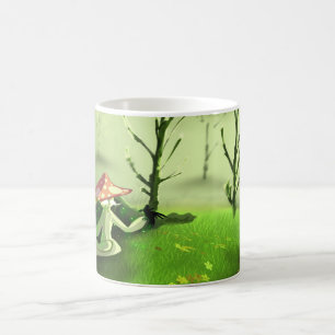 Taza De Café Espíritu de Hongo del Bosque – Criatura de Fantasí