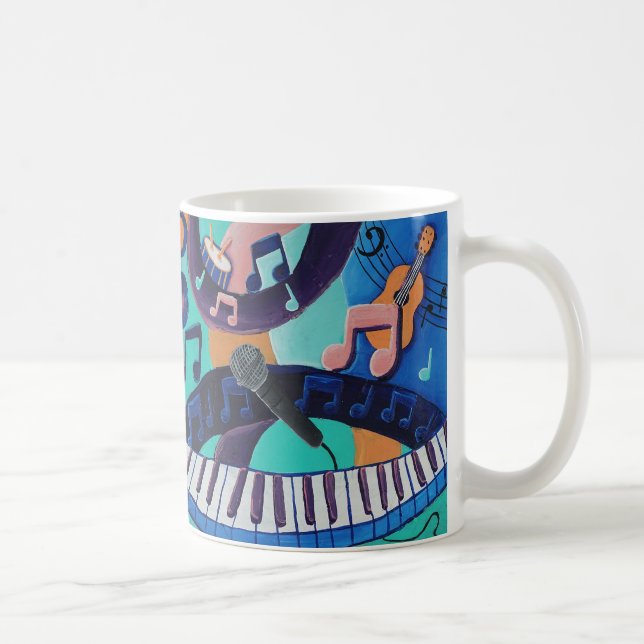 Taza De Café Espíritu de la música - Mug clásico - 11 oz (Derecha)