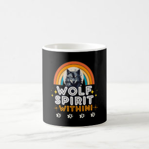 Taza De Café Espíritu de lobo dentro