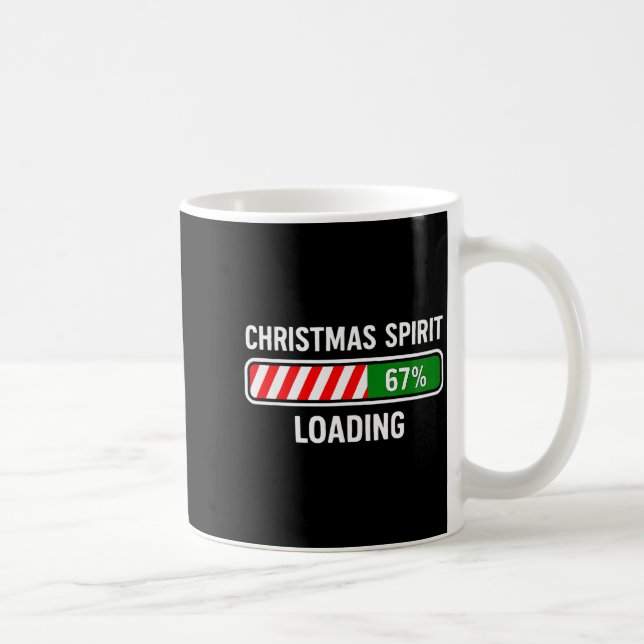Taza De Café Espíritu de Navidad Cargando 67 Meme Chicos Niños  (Derecha)